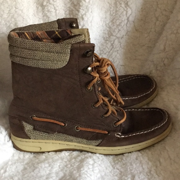 Sperry lace up boots/shoes winter shoes sperry ankle booties outdoor sho…​ - Picture 2 of 7